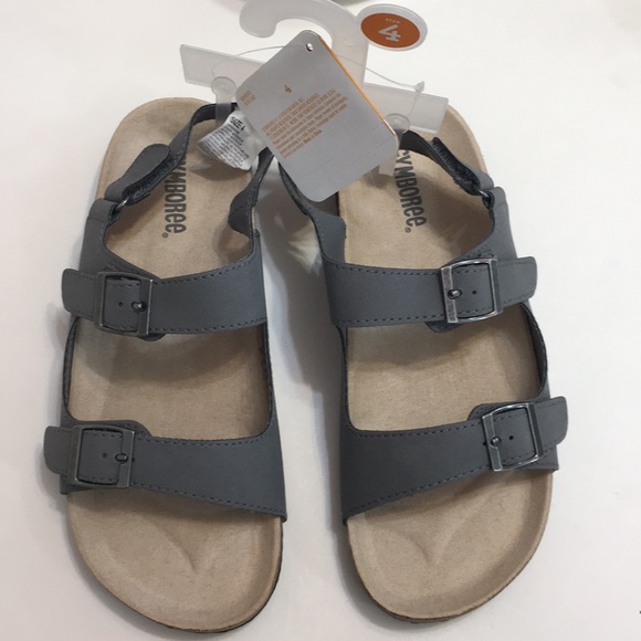 ♦️NWT Gymboree sandals Grey boys 4 - Picture 3 of 6